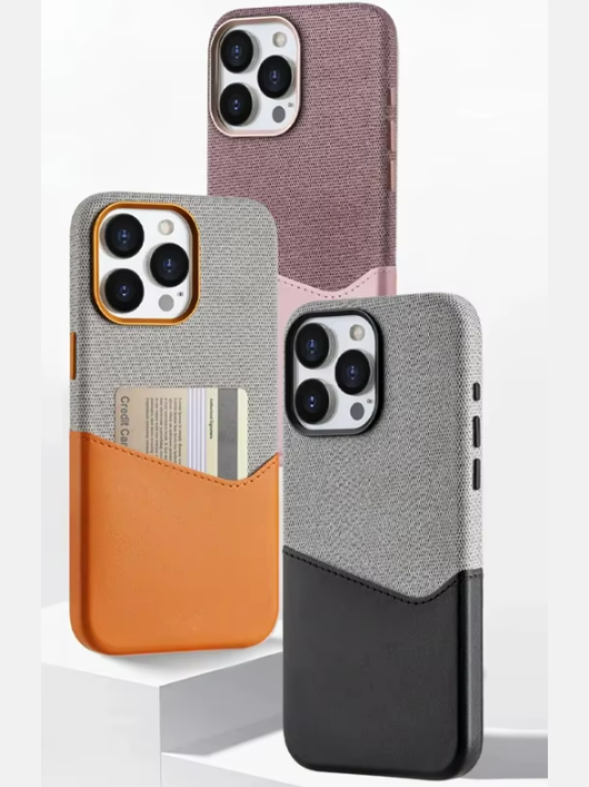 Kartenhalter Case Schwarz-Grau