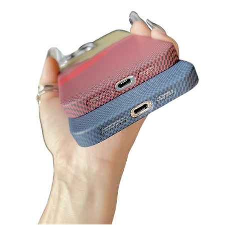 Kevlar Pattern Blau