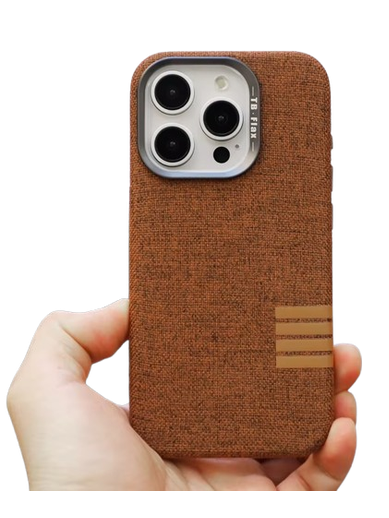 Leinenstoff Case Braun