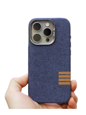 Leinenstoff Case Blau