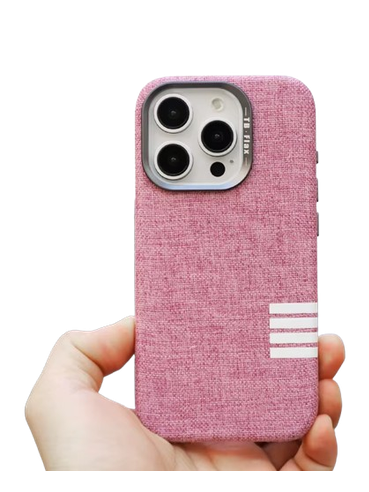 Leinenstoff Case Rosa