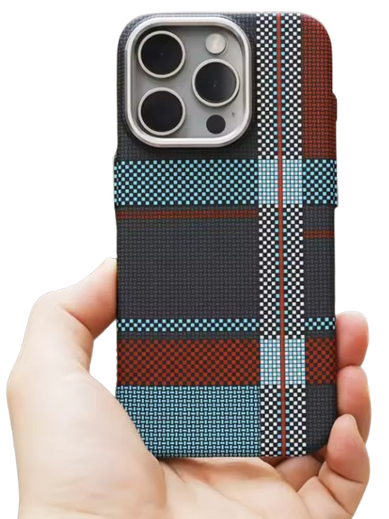 Kevlar Karo Rot - Blau