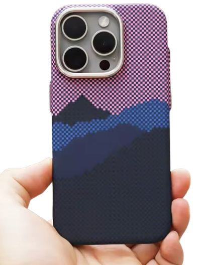 Kevlar Pattern Blau-Lila