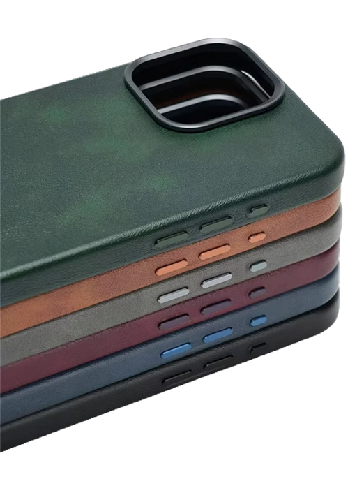 Business PU-Leder Case Dunkelgrau