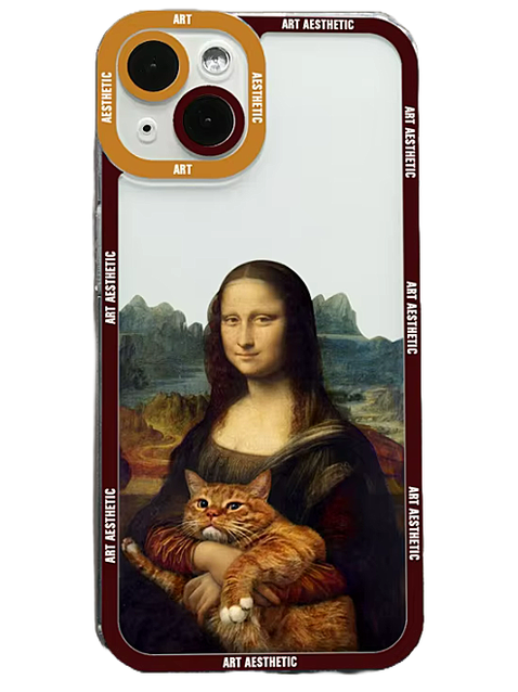 Mona Lisa mit Katze