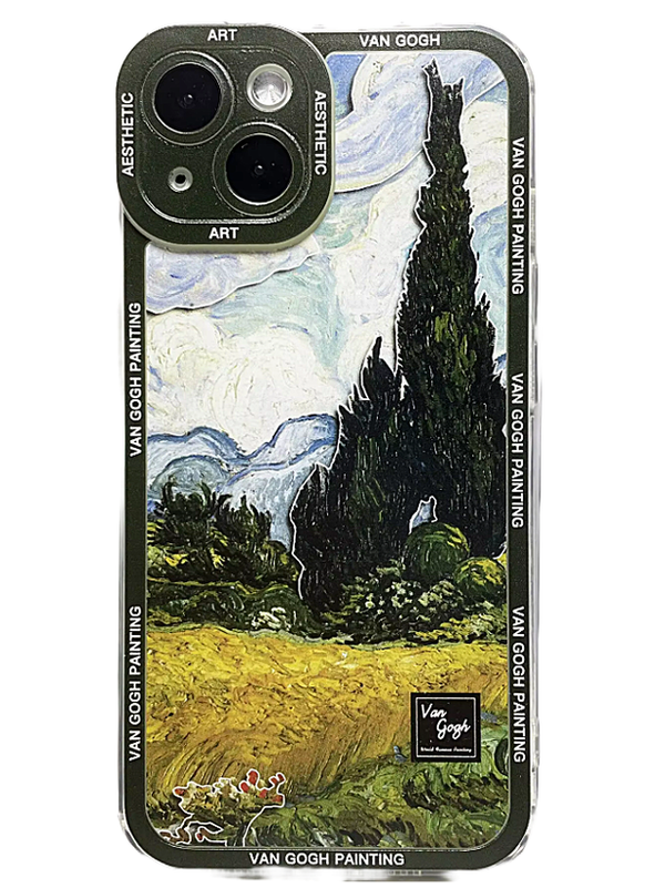 Van Gogh - Weizenfeld mit Zypressen