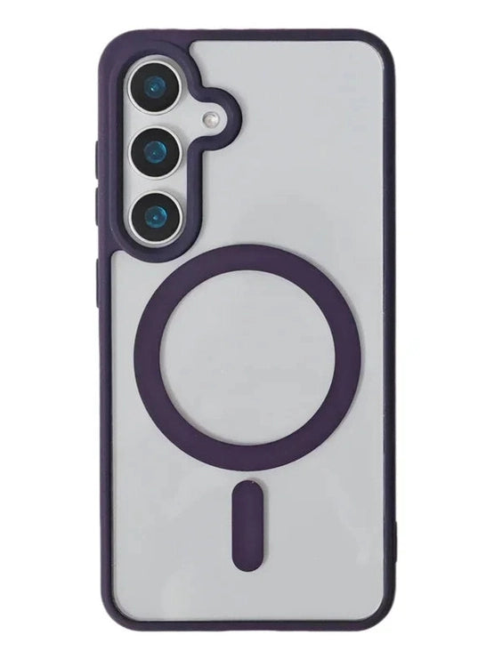 Transparentes MagSafe Case Dark Purple