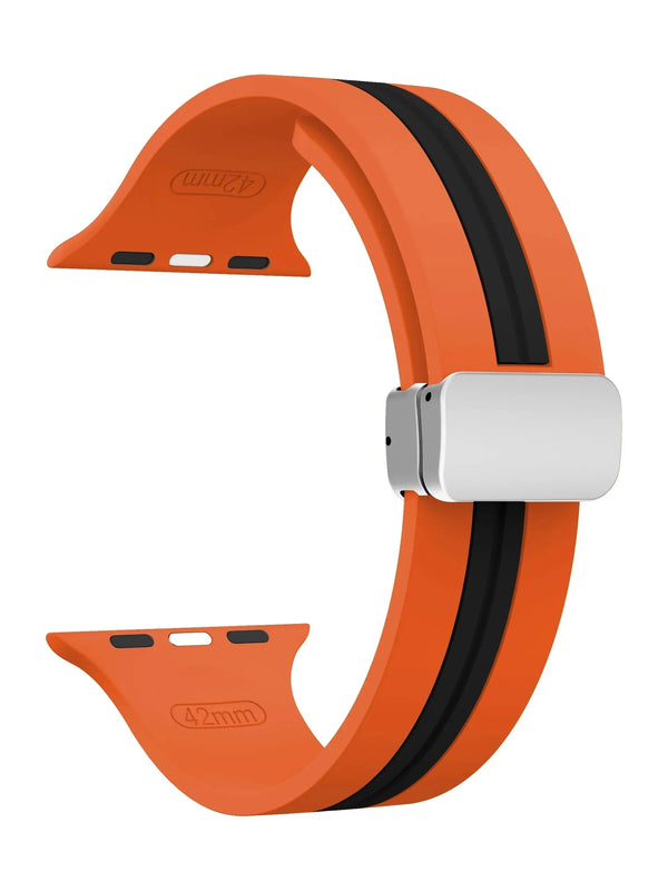 "Biker“ Silikon Armband mit Magnetverschluss in vielen Farben