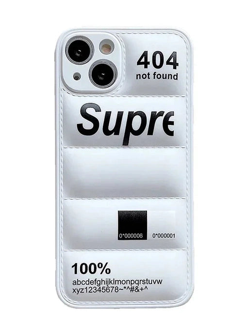 Daunen-Look Case Weiß