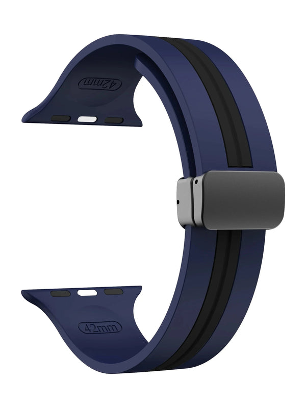 "Biker“ Silikon Armband mit Magnetverschluss in vielen Farben