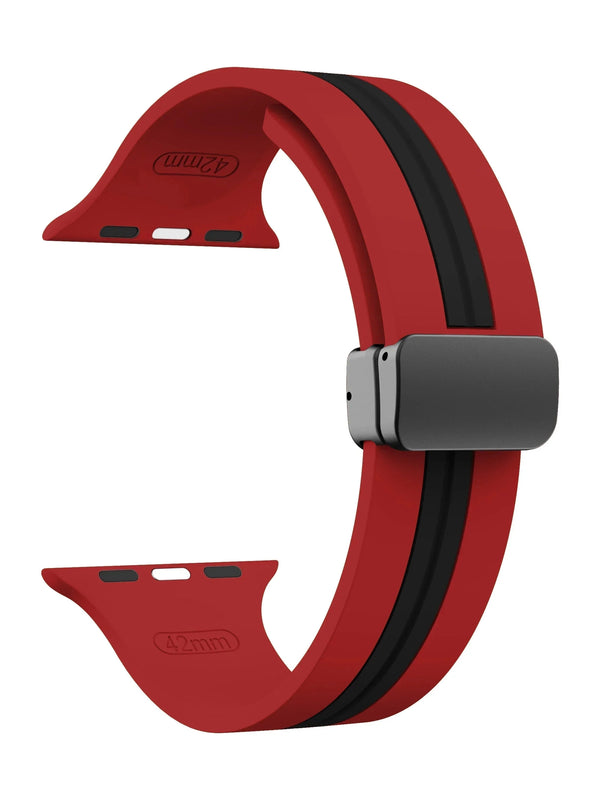 "Biker“ Silikon Armband mit Magnetverschluss in vielen Farben