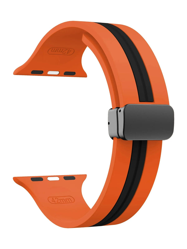 "Biker“ Silikon Armband mit Magnetverschluss in vielen Farben