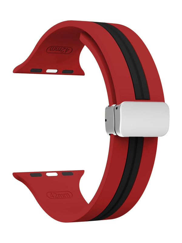 "Biker“ Silikon Armband mit Magnetverschluss in vielen Farben