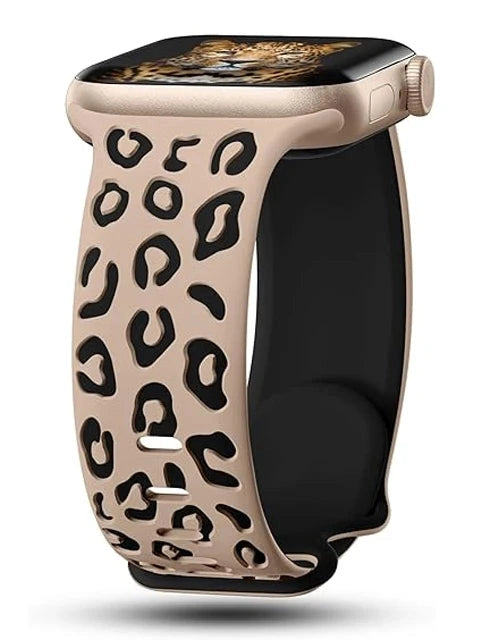 Leopard Silikon Armband - in verschiedenen Farben