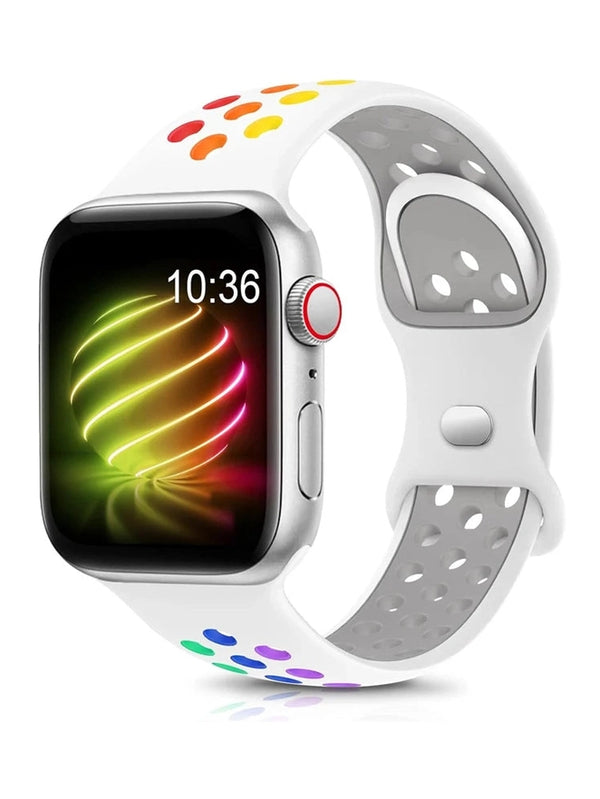 Silikon Sportarmband (Doppelschlaufen-Verschluss) - in verschiedenen Farben