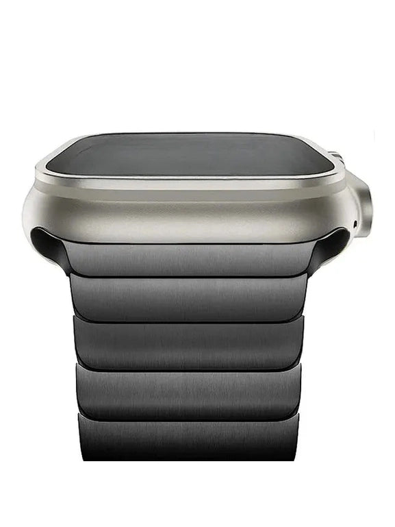 Edelstahl Apple Watch Armband im Titan Look in verschiedenen Farben