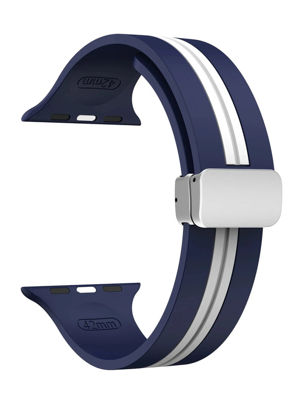 "Biker“ Silikon Armband mit Magnetverschluss in vielen Farben