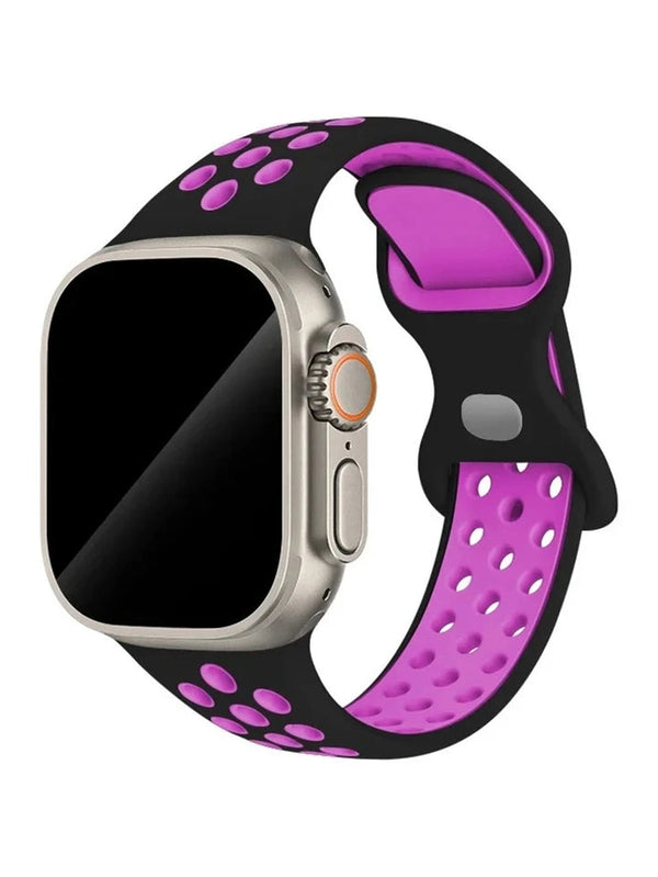 Silikon Sportarmband (Doppelschlaufen-Verschluss) - in verschiedenen Farben