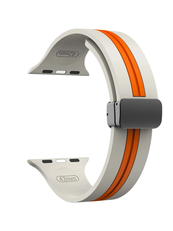 "Biker“ Silikon Armband mit Magnetverschluss in vielen Farben