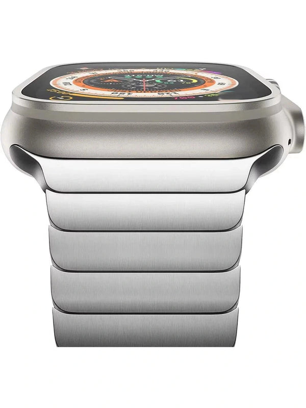Edelstahl Apple Watch Armband im Titan Look in verschiedenen Farben