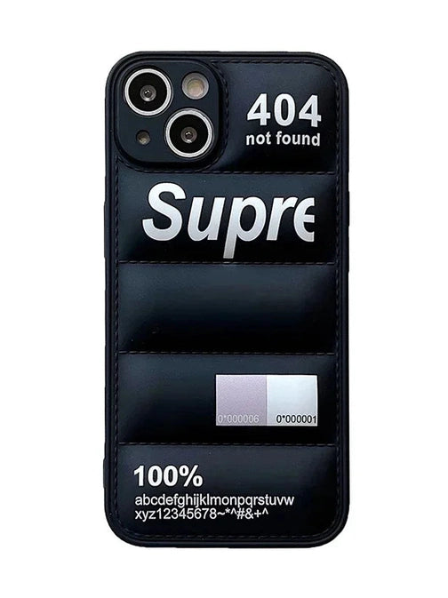 Daunen-Look Case Schwarz