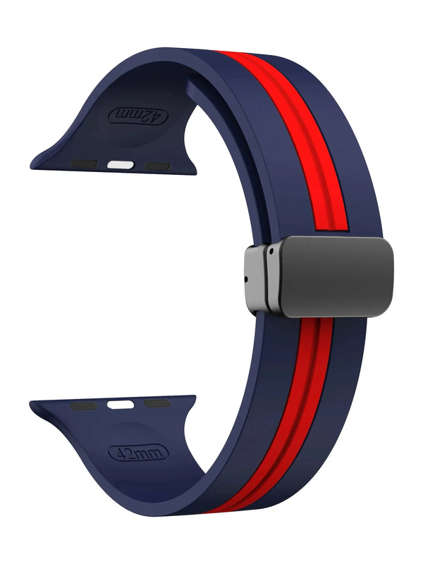 "Biker“ Silikon Armband mit Magnetverschluss in vielen Farben