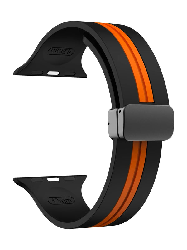 "Biker“ Silikon Armband mit Magnetverschluss in vielen Farben