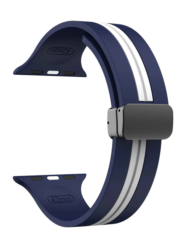 "Biker“ Silikon Armband mit Magnetverschluss in vielen Farben