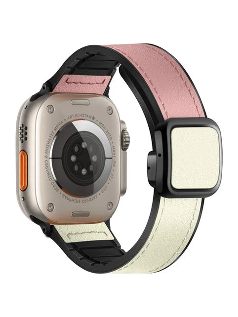 Leder Armband mit Magnet-Klipp Verschluss in verschiedenen Farben