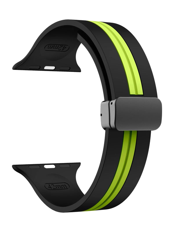 "Biker“ Silikon Armband mit Magnetverschluss in vielen Farben