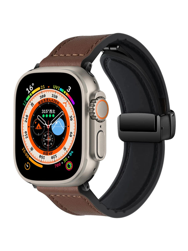 Leder Armband mit Magnet-Klipp Verschluss in verschiedenen Farben