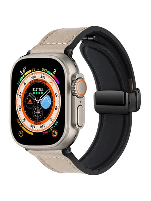 Leder Armband mit Magnet-Klipp Verschluss in verschiedenen Farben