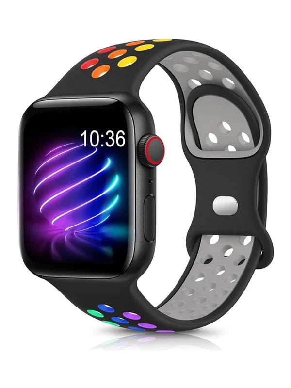 Silikon Sportarmband (Doppelschlaufen-Verschluss) - in verschiedenen Farben