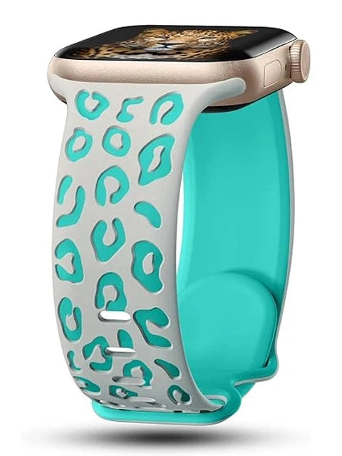 Leopard Silikon Armband - in verschiedenen Farben