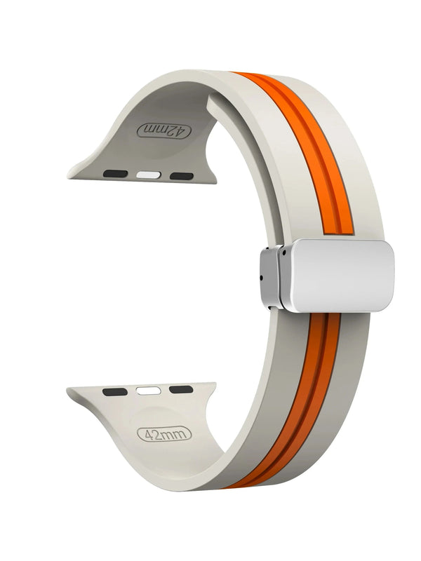 "Biker“ Silikon Armband mit Magnetverschluss in vielen Farben