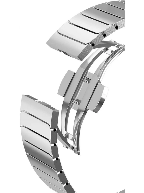 Edelstahl Apple Watch Armband im Titan Look in verschiedenen Farben