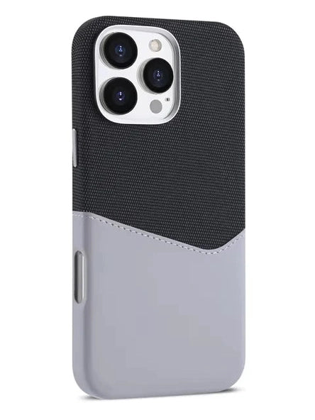 Kartenhalter Case Grau-Schwarz