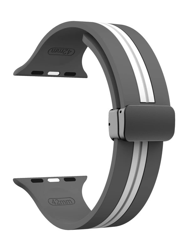 "Biker“ Silikon Armband mit Magnetverschluss in vielen Farben