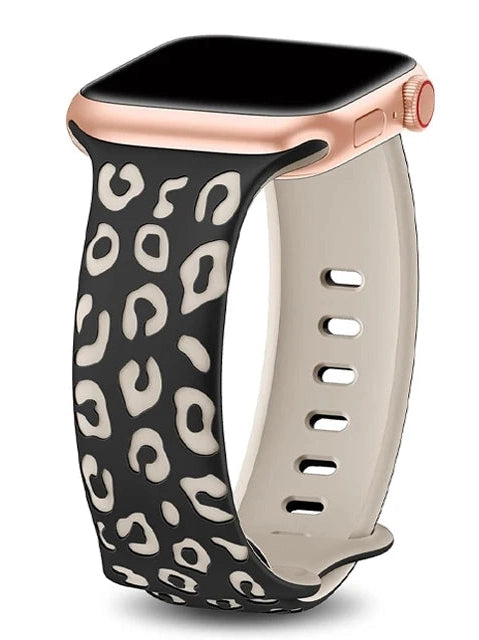 Leopard Silikon Armband - in verschiedenen Farben