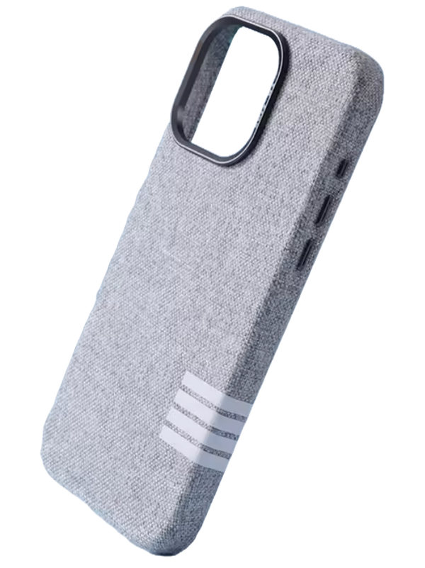 Leinenstoff Case Grau