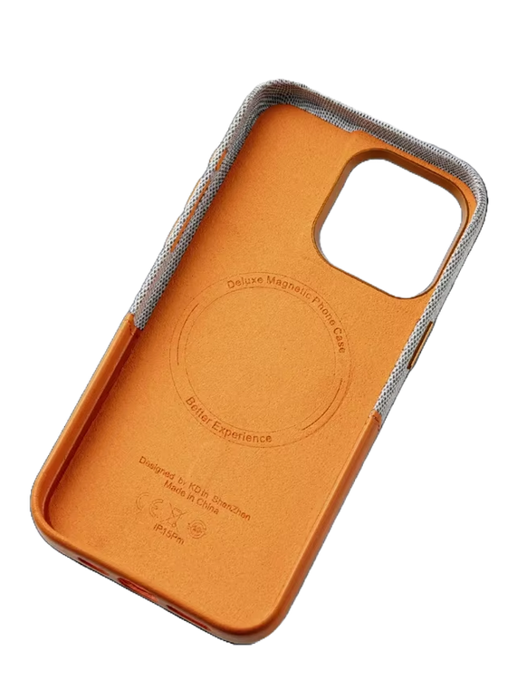 Kartenhalter Case Orange-Schwarz