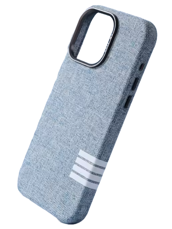 Leinenstoff Case Hellblau