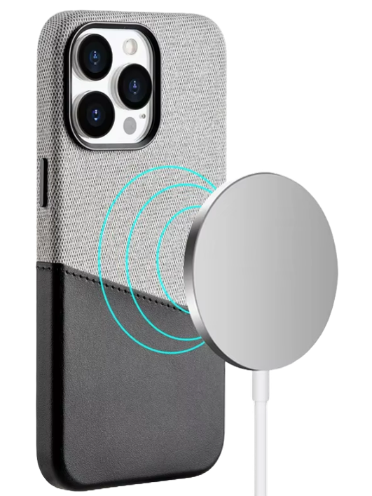 Kartenhalter Case Schwarz-Grau