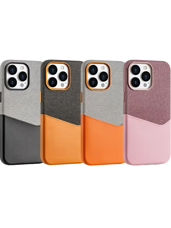 Kartenhalter Case Orange-Schwarz