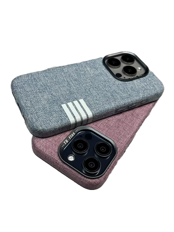 Leinenstoff Case Hellblau