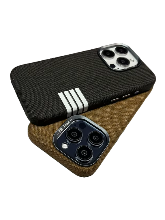 Leinenstoff Case Braun