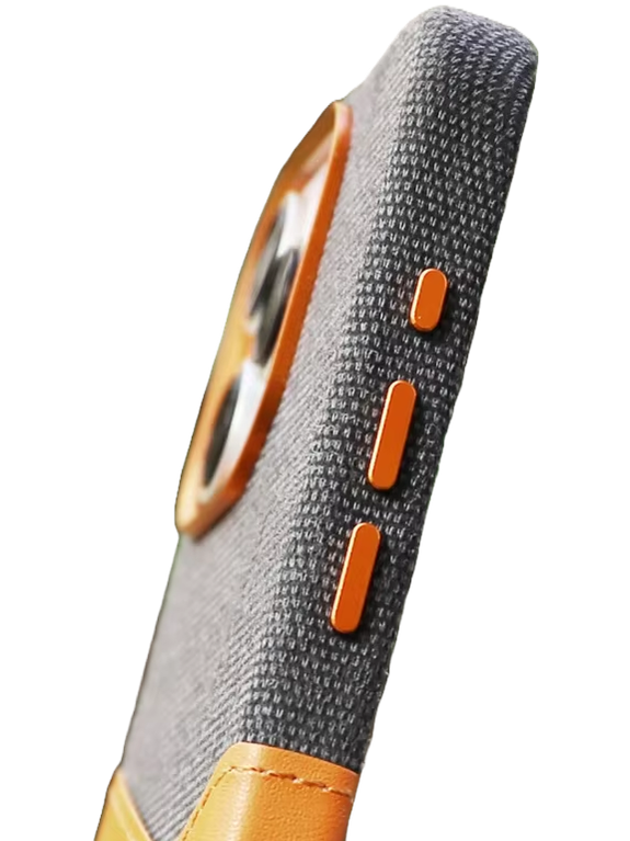 Kartenhalter Case Orange-Grau