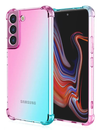 Rainbow Case mit Schutzecken Pink-Türkis