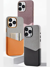 Kartenhalter Case Orange-Grau
