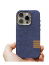 Leinenstoff Case Blau